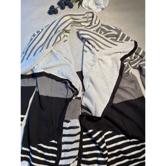 Anthropologie Staring at the Stars Striped Open Front Cardigan Sweater XS Aztex - Picture 8 of 8